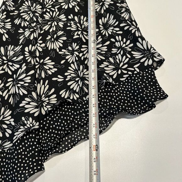 Vintage Positive Attitude Dress Womens 8 Midi Floral Asymmetrical Hem Fairy - Picture 7 of 8